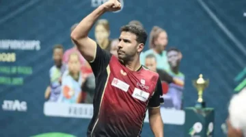 تهديدات عمر عصر بالانسحاب في مباراة تنس الطاولة بسبب خلافات داخل الفريق